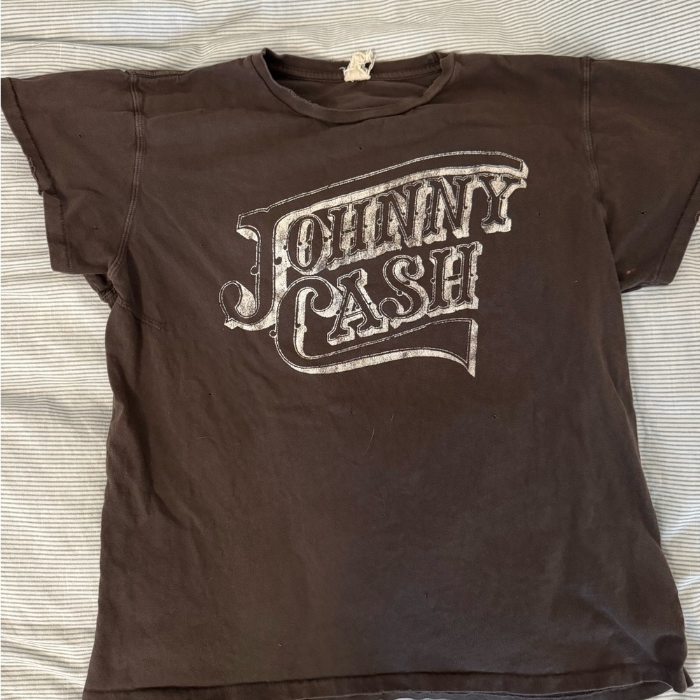 MadeWorn Dark Brown Johnny Cash Tee
